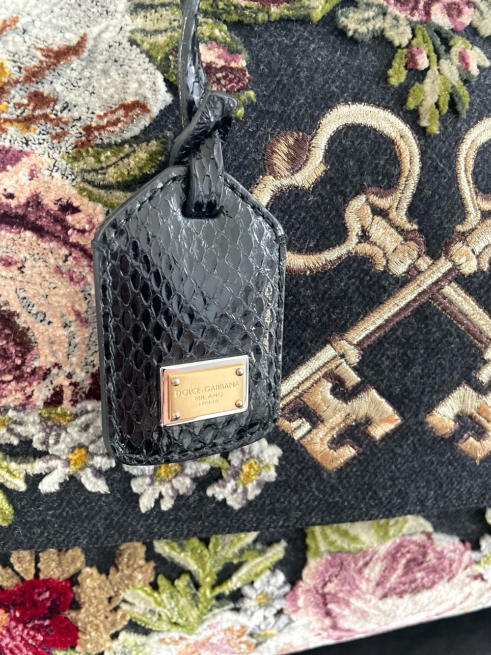 Dolce & Gabbana Rare Miss Sicily Floral Embroidered Shoulder Handbag Satchel - Picture 3 of 11